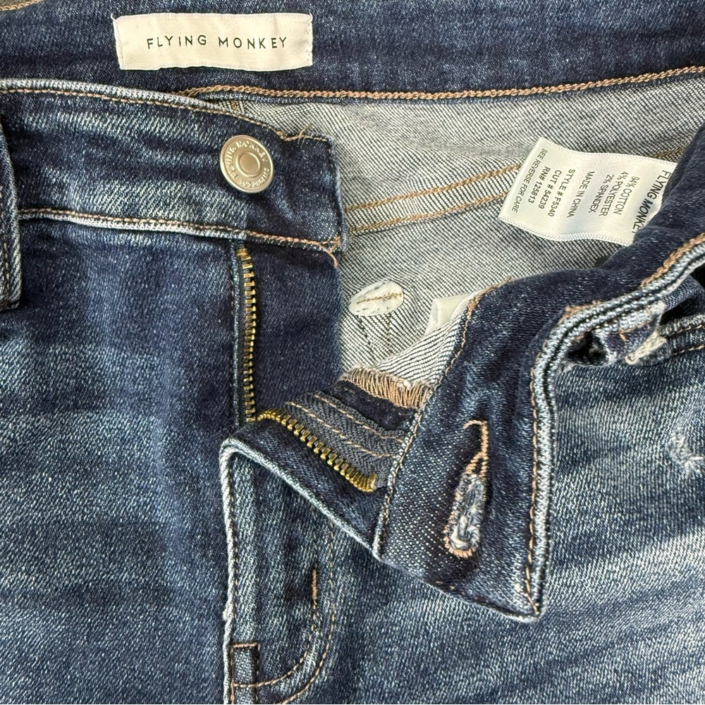 Flying Monkey Women’s Jeans Size 29 Raw Hem - Picture 3 of 11